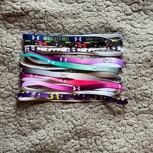 All 9 Under armor head bands